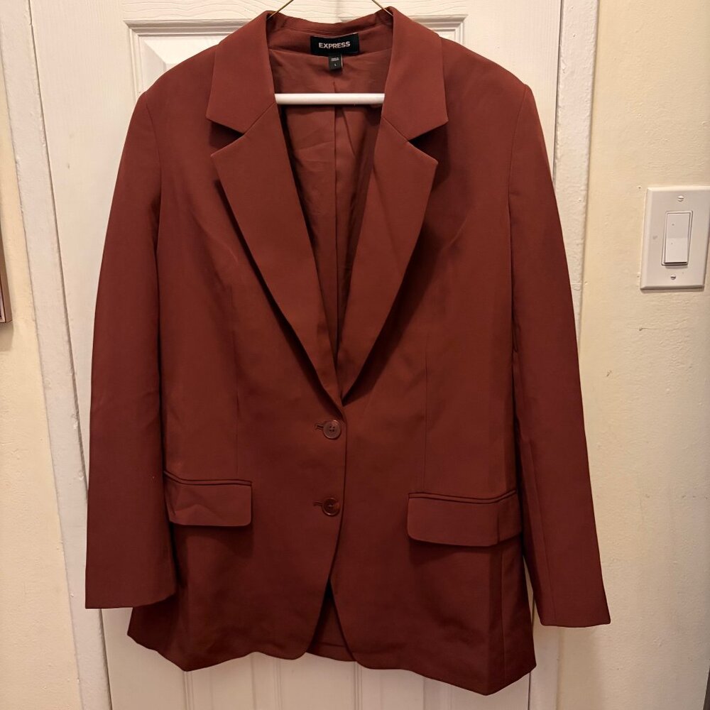 Express Women’s Blazer – Rust Brown – Size L – New Without Tags